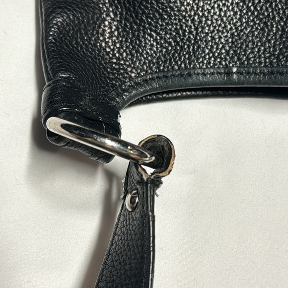 100% authentic Coach black leather crossbody / messenger bag - Picture 12 of 13